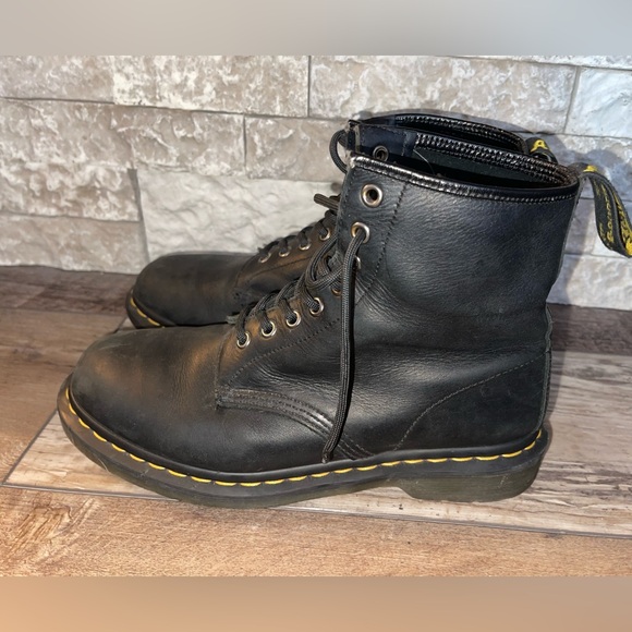 Dr. Martens 1460 Pascal Virginia Leather Ankle Boots Women\'s 10 Men’s 9 Black main image 6